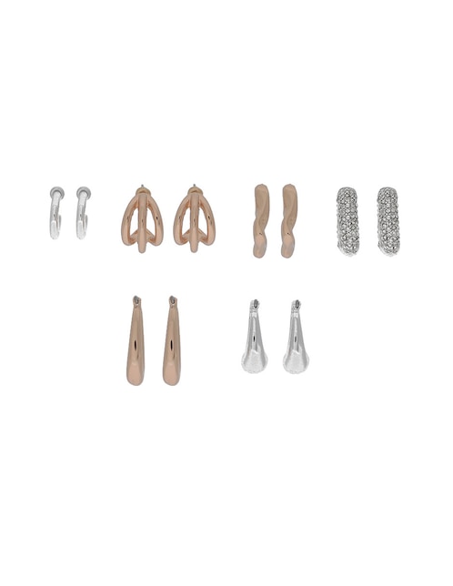 Set de aretes Weekend con acabado brillante fantasía