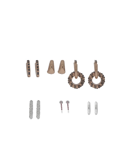 Set de aretes Weekend con acabado brillante fantasía