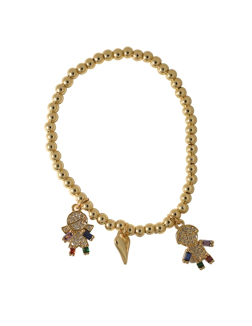 Pulsera 18 K con acabado chapa de oro 1