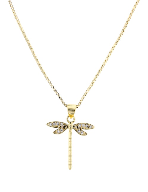 Collar con dije de libélula Girondela 18 K