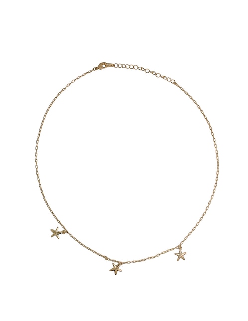 Collar de estrella de mar Girondela con acabado baño de oro