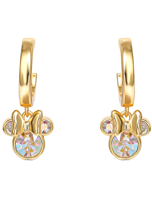 Aretes de aro Minnie Mouse de plata 0.925 con acabado brillante 1
