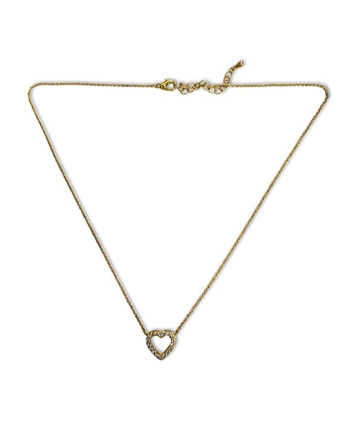 Collar de corazón Mashala con acabado baño de oro 14K