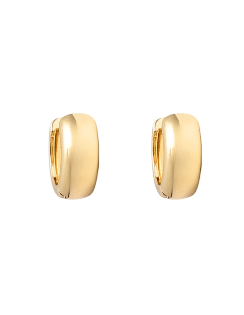 Aretes huggies con acabado chapa de oro 18K 1