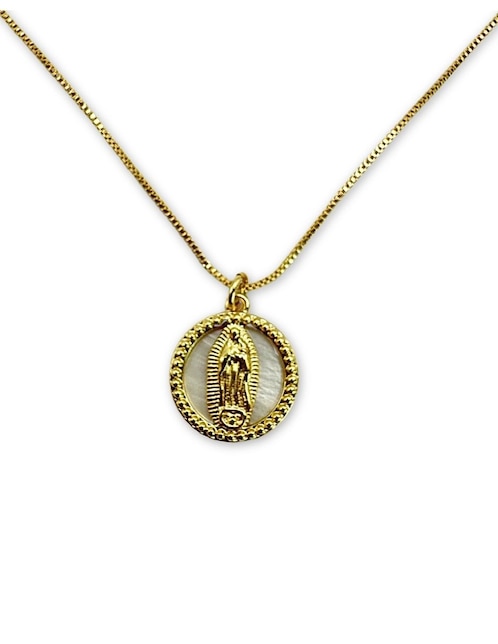 Collar ovalado Mashala con acabado baño de oro 14 K