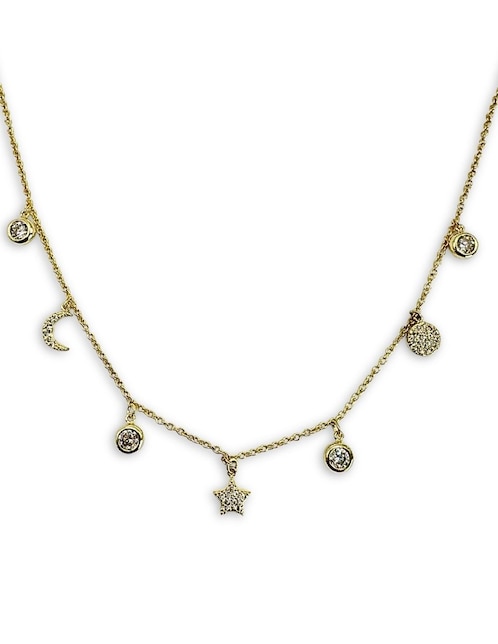Collar con acabado baño de oro 14 K 1