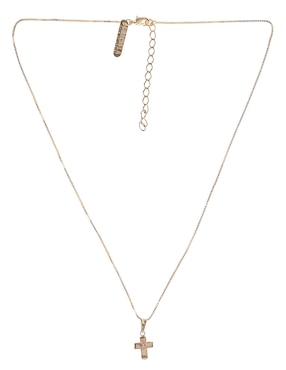 Collar de cruz Girondela cristal