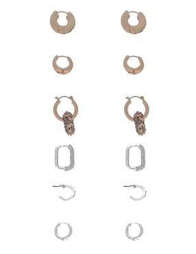Set de aretes Weekend con acabado brillante fantasía