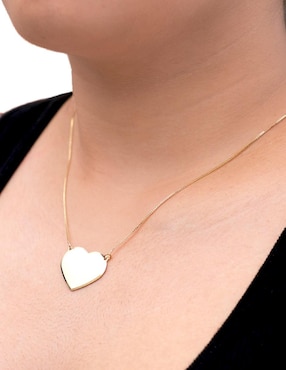 Collar de corazón Girondela 18 K