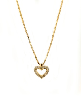 Collar De Corazón Girondela 18 K