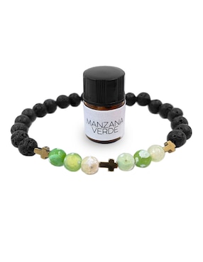 Set Pulsera Zenstone Manzana Verde