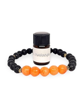 Pulsera difusora de Ágata Zenstone para aromaterapia