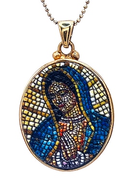 Collar Virgen De Guadalupe Mashala De Plata P925