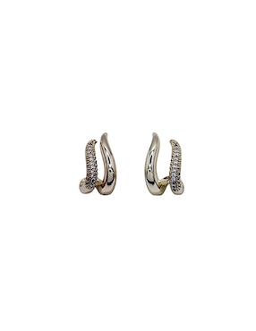 Aretes Cortos Mashala 14 K Con Acabado Chapa De Oro Zirconia