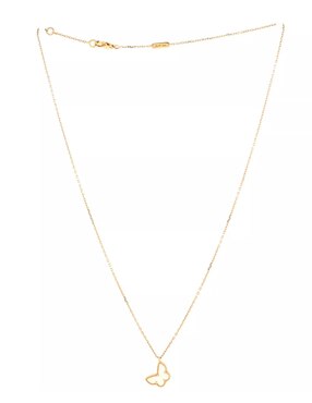 Collar de mariposa Girondela Dora 18 K