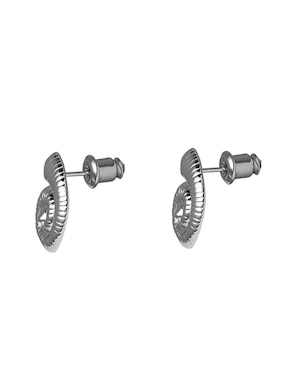 Aretes de caracol Girondela 844 con acabado chapa de oro