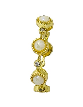 Anillo Mashala con acabado baño de oro 14 k