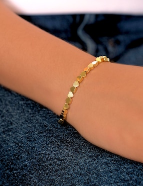 Pulsera Girondela con acabado chapa de oro 18 K