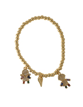 Pulsera Girondela 18 K con acabado chapa de oro