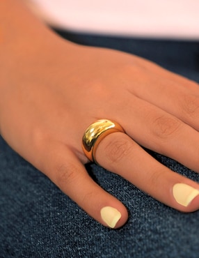 Anillo Girondela 18 k de oro brillante