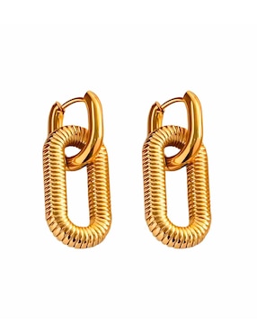 Arracadas Girondela chapa de oro 18 K