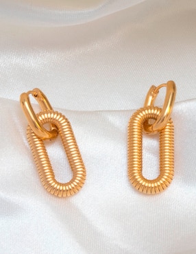 Arracadas Girondela chapa de oro 18 K