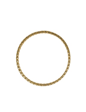Brazalete Girondela 18 k con acabado chapa de oro