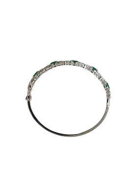 Pulsera Girondela 18 K con acabado baño de rodio