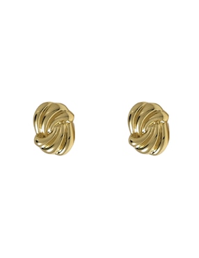 Broqueles de nudo Girondela chapa de oro 18 K