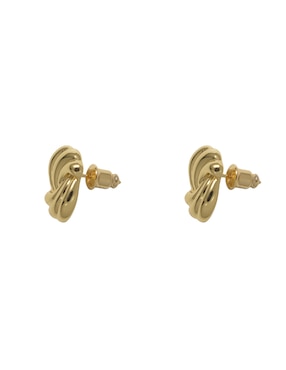 Broqueles de nudo Girondela chapa de oro 18 K