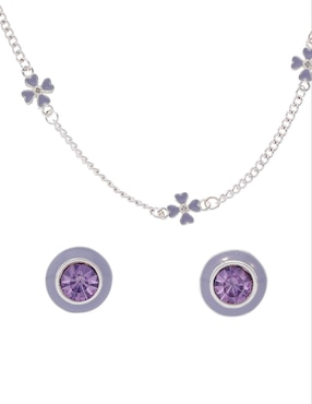 Set de aretes y collar Weekend