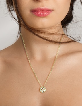 Collar de flor Nk Steel