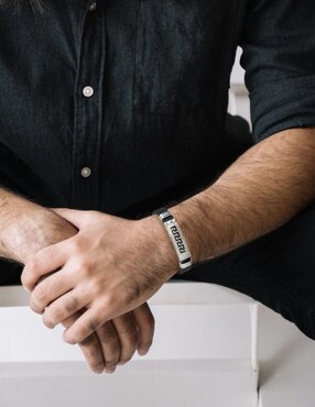 Pulsera Nk Steel con acabado mate