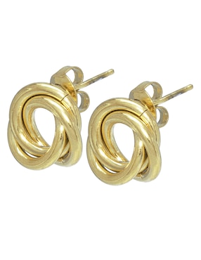 Aretes cortos Nk Steel con acabado brillante