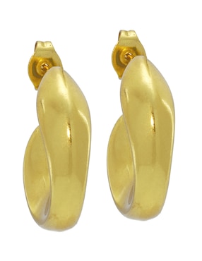 Aretes cortos Nk Steel con acabado pulido