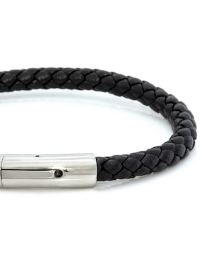 Pulsera Nk Steel de piel vegana con acabado mate