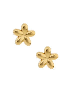 Broqueles de flor Nk Steel con acabado pulido