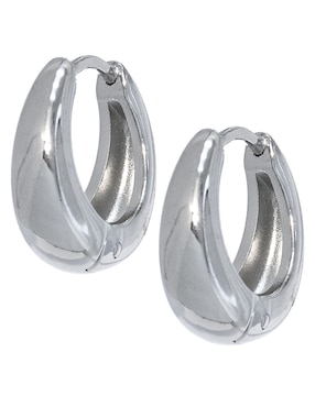 Arracadas Nk Steel con acabado pulido