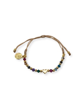 Pulsera Mashala con acabado baño de oro 14 k