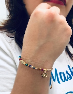 Pulsera Mashala con acabado baño de oro 14 k