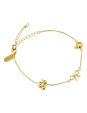 Pulsera Girondela 18 K acabado chapa de oro