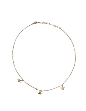 Collar de estrella de mar Girondela con acabado baño de oro