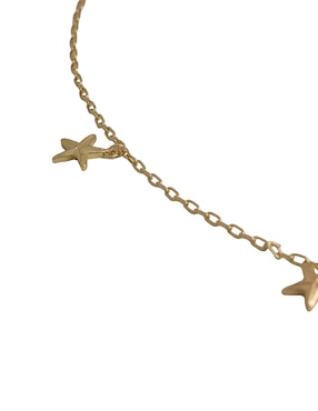 Collar de estrella de mar Girondela con acabado baño de oro