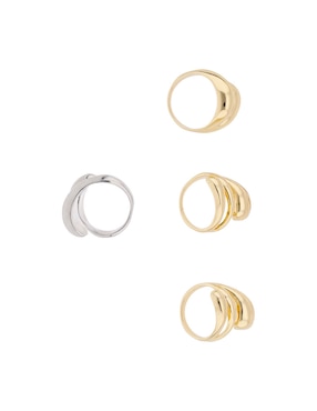 Set anillo Weekend liso