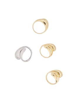 Set anillo Weekend liso