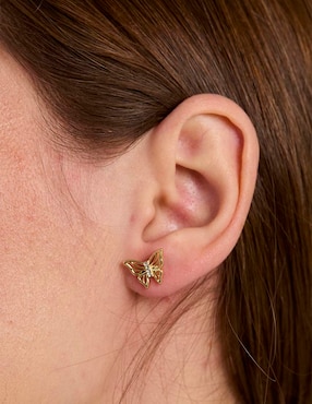 Set de aretes Weekend con acabado pavé