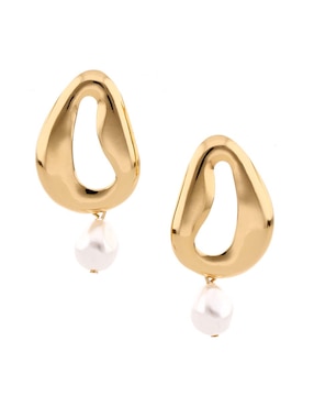 Aretes largos Weekend con acabado brillante