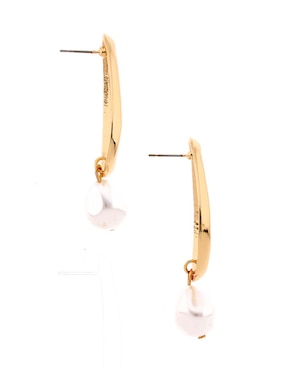 Aretes largos Weekend con acabado brillante