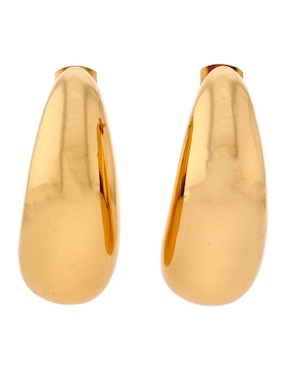 Aretes largos Weekend con acabado brillante
