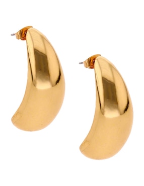 Aretes largos Weekend con acabado brillante